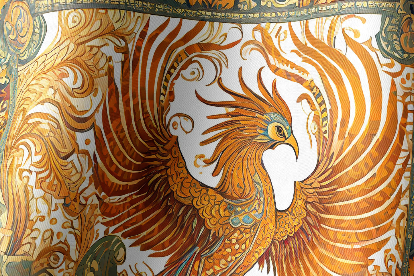 Regal Rise Hand-rolled Silk Twill Scarf