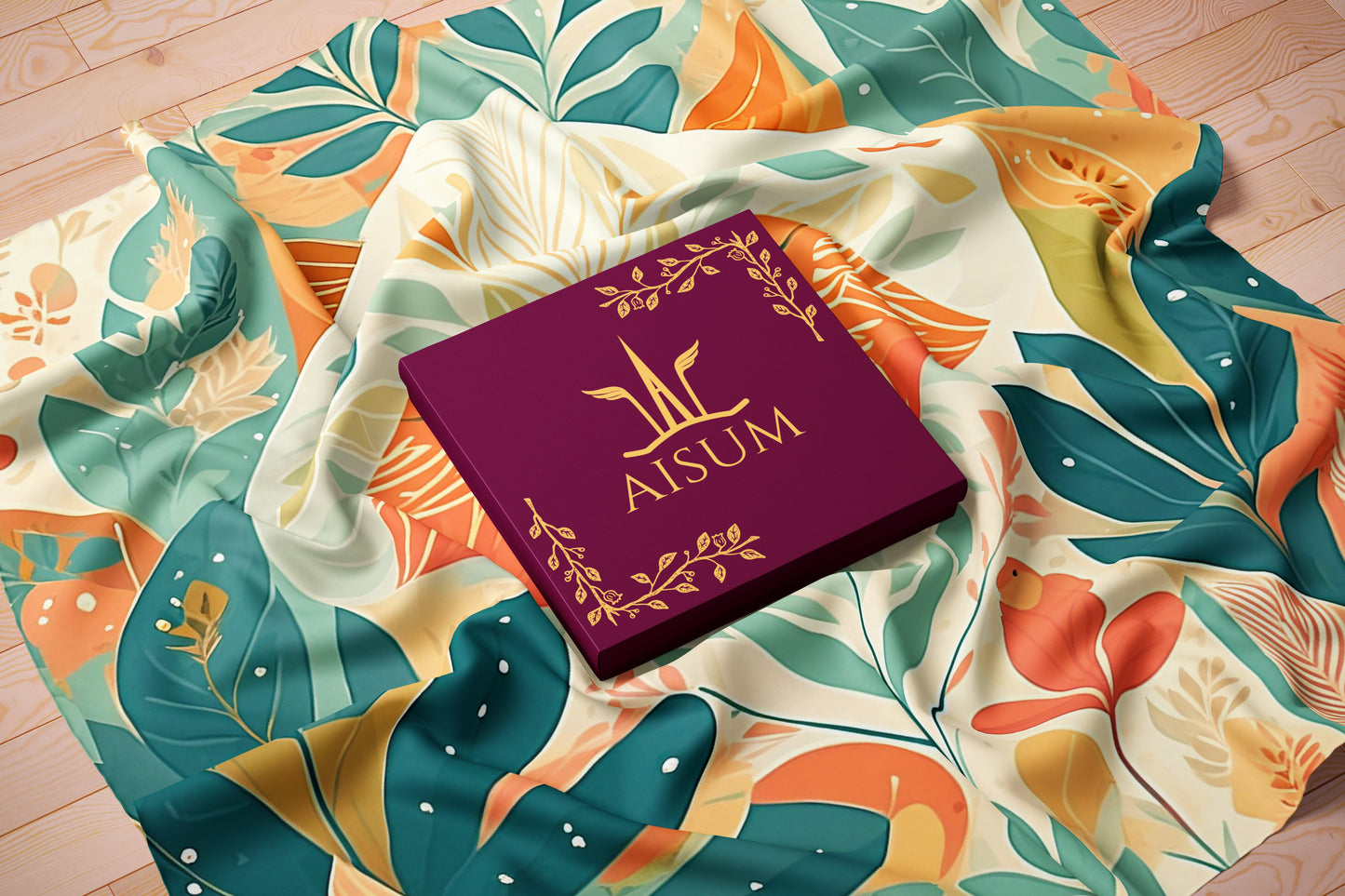 Sublime Sylvan Hand-rolled Silk Twill Scarf