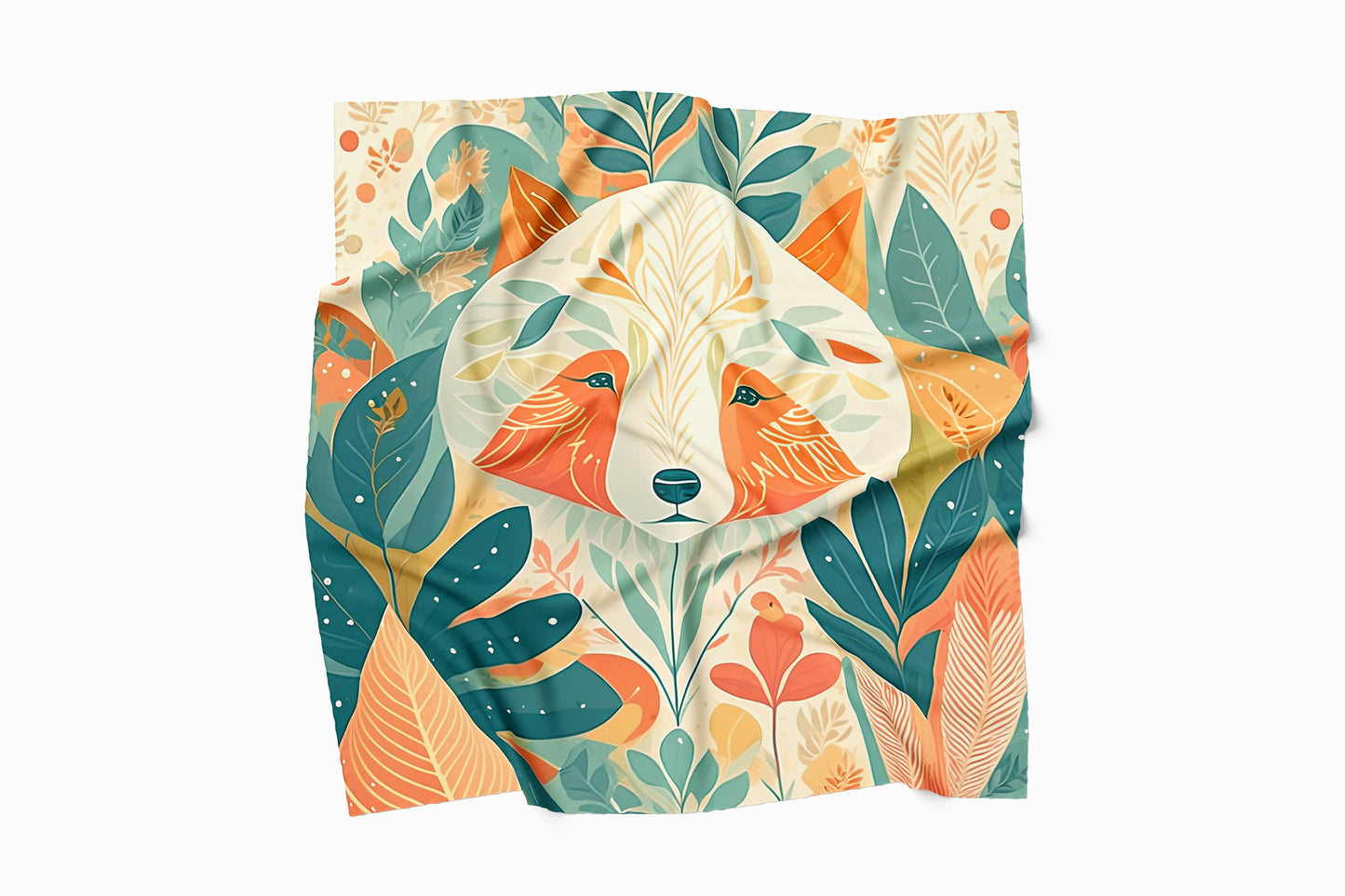Sublime Sylvan Hand-rolled Silk Twill Scarf